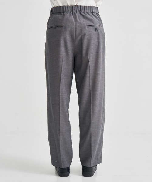 ATON / エイトン】TWIST WOOL TROPICAL TWO TUCKED EASY PANTS