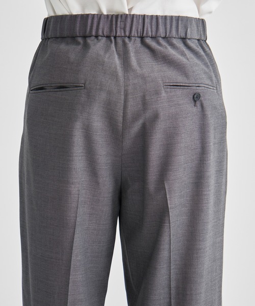 ATON / エイトン】TWIST WOOL TROPICAL TWO TUCKED EASY PANTS