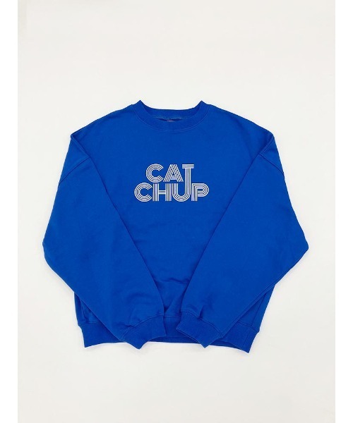 Catchup(ケチャップ)の「【Catchup】Catchupグラフィックスウェットトップス(大人サイズ)(Tシャツ/カットソー・レディース・ライトグリーン/ブルー・M/L/XL/S)」の2枚目の写真
