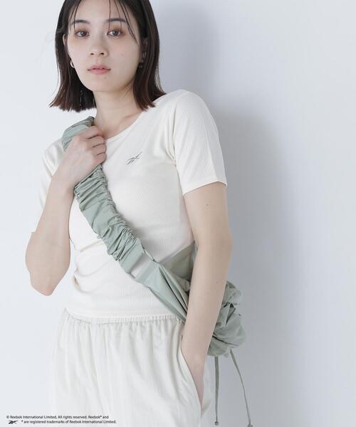 NATURAL BEAUTY BASIC(ナチュラルビューティーベーシック)の「【THINK BEAUTY】Reebok DRAWSTRING BAG(バックパック/リュック・レディース・ライトグリーン/ブラック・フリ-)」の15枚目の写真