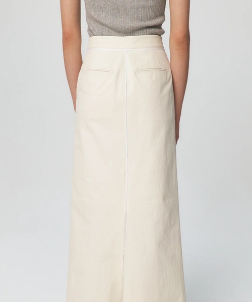 KUME/クメ Fringe Wasit H-line Skirt ロングスカート（スカート