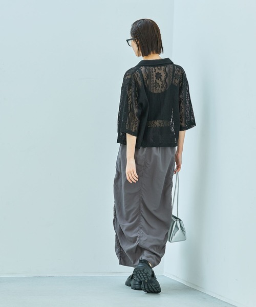 LAKOLE(ラコレ)の「【長さが選べる】レースシャツ / 327800(シャツ/ブラウス・レディース・テラコッタ/ブルー/アイボリー/ブラック/ブラウン・MEDIUM/LARGE)」の20枚目の写真