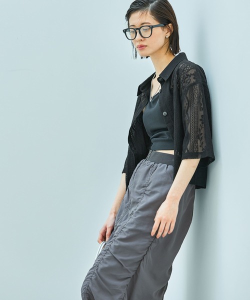 LAKOLE(ラコレ)の「【長さが選べる】レースシャツ / 327800(シャツ/ブラウス・レディース・テラコッタ/ブルー/アイボリー/ブラック/ブラウン・MEDIUM/LARGE)」の21枚目の写真