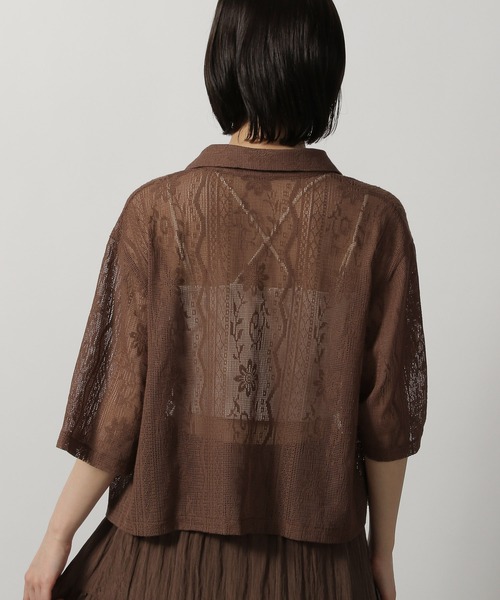 0911▲A85 レースシャツ セール】【長さが選べる】レースシャツ / 327800（シャツ/ブラウス