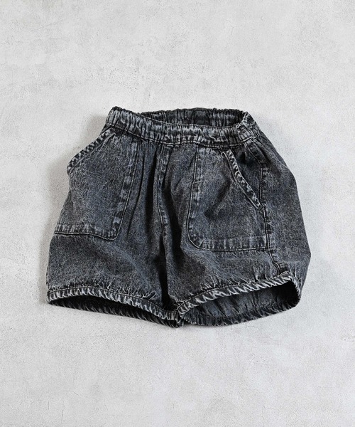 MARKEY'S(マーキーズ)の「デニムホットパンツ(デニムパンツ・キッズ・ライトブルー/ブラック・90/100/110/120/80/130/140/150)」の10枚目の写真