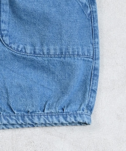 MARKEY'S(マーキーズ)の「デニムホットパンツ(デニムパンツ・キッズ・ライトブルー/ブラック・90/100/110/120/80/130/140/150)」の12枚目の写真