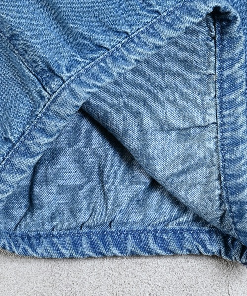 MARKEY'S(マーキーズ)の「デニムホットパンツ(デニムパンツ・キッズ・ライトブルー/ブラック・90/100/110/120/80/130/140/150)」の13枚目の写真