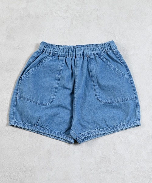 MARKEY'S(マーキーズ)の「デニムホットパンツ(デニムパンツ・キッズ・ライトブルー/ブラック・90/100/110/120/80/130/140/150)」の17枚目の写真