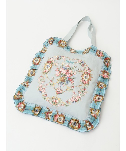 PINK HOUSE（ピンクハウス）の「壁紙模様プリントバッグ（トートバッグ・レディース・ブラック/ライトブルー/ピンク/キナリ/ミント/パープル・フリー）」の7枚目の写真