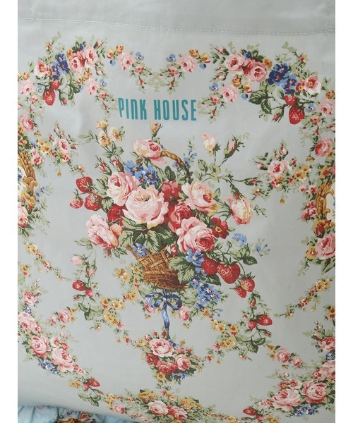 PINK HOUSE（ピンクハウス）の「壁紙模様プリントバッグ（トートバッグ・レディース・ブラック/ライトブルー/ピンク/キナリ/ミント/パープル・フリー）」の8枚目の写真