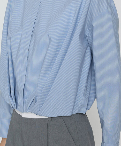 COMME CA（コムサ）の「コットンポプリン ストライプ シャツ（シャツ/ブラウス・レディース・サックスブルー/トップグレー・9号）」の18枚目の写真