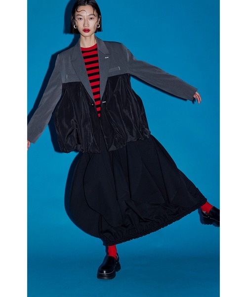 スカート OMMO CIRCLE LAYERED DOCKING SK CIRCLE LAYERED DOCKING SK（スカート）｜OMMO（オーエムエムオー）の