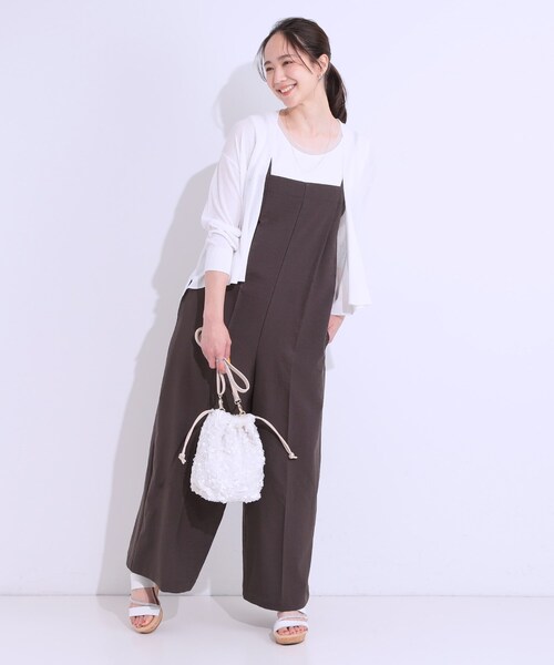 DRESKIP（ドレスキップ）の「【洗える】ひんやりさらっと 大人のシアーカーディガン（カーディガン/ボレロ・レディース・ブラック/ブルー/オレンジ/ライトベージュ/オフホワイト/ライトグレー・01/02/03）」の17枚目の写真