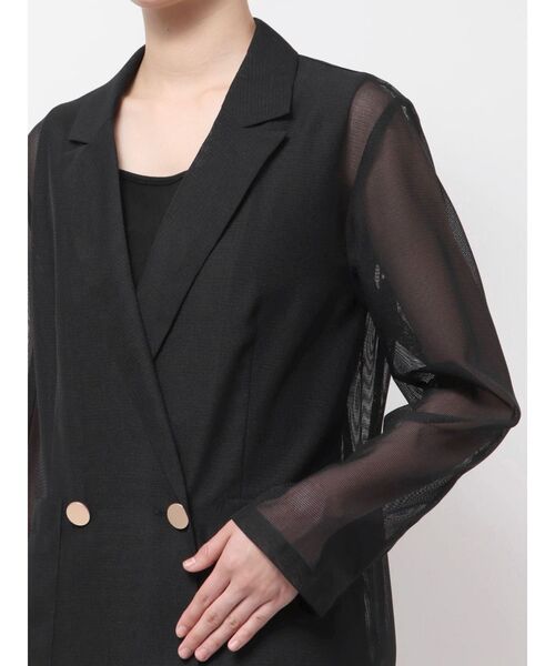 LAGUNAMOON メッシュダブルテーラージャケット メッシュダブルテーラージャケット 秋服（テーラードジャケット