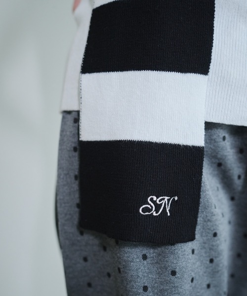 Smyeon（スミョン）の「Scarf knit tanktop/スカーフ付きニットタンクトップ（タンクトップ・レディース・ホワイト/グレー/ブラック・FREE）」の13枚目の写真