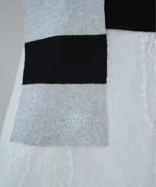 Smyeon（スミョン）の「Scarf knit tanktop/スカーフ付きニットタンクトップ（タンクトップ・レディース・ホワイト/グレー/ブラック・FREE）」の20枚目の写真