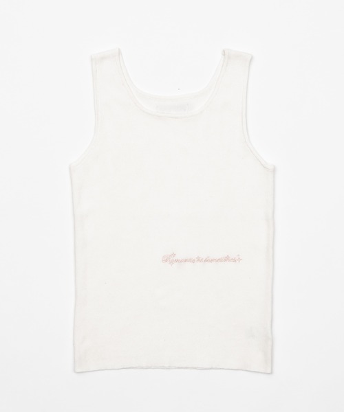 タンクトップ ノースリーブ Scarf knit tanktop/スカーフ付きニットタンクトップ レディース Scarf knit tanktop/スカーフ付きニットタンクトップ（タンク