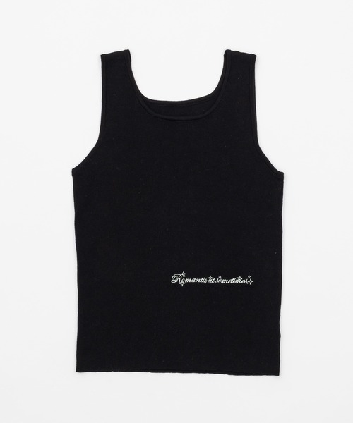 Scarf knit tanktop/スカーフ付きニットタンクトップ（タンク