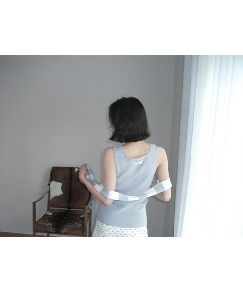 セール】Scarf knit tanktop/スカーフ付きニットタンクトップ