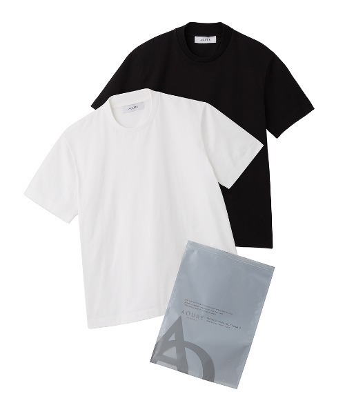 美品　アウール　Ｔシャツ2枚セット　Mサイズ A PACK】 BUSINESS PACK T-SHIRT (2枚組)（Tシャツ/カットソー