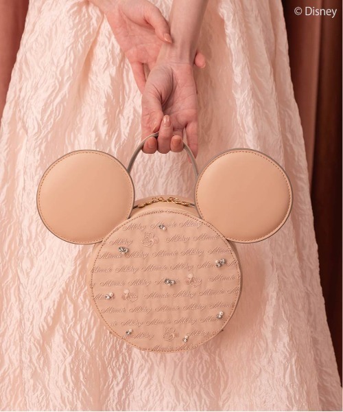 RANDA(ランダ)の「【Mickey&Minnie】/シアーデザインショルダーバッグ(ショルダーバッグ・レディース・ブラック/ピンク・FREE)」の4枚目の写真