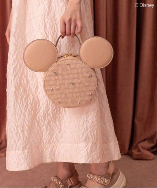 RANDA(ランダ)の「【Mickey&Minnie】/シアーデザインショルダーバッグ(ショルダーバッグ・レディース・ブラック/ピンク・FREE)」の5枚目の写真