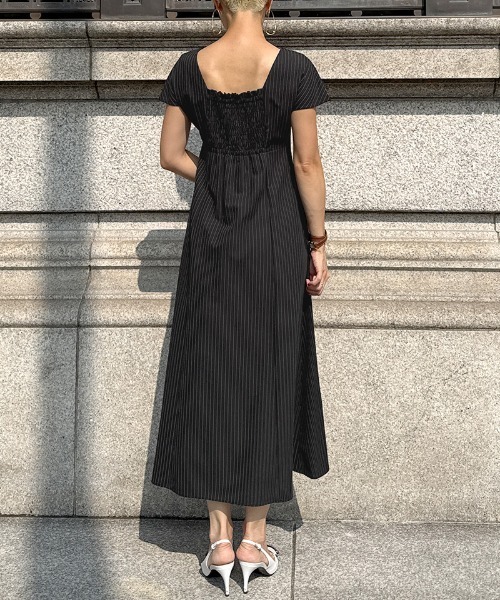 ジェンヌ・ピンストライプワンピース 白、M ピンストライプワンピース｜JENNE(ジェンヌ)公式通販：パリ