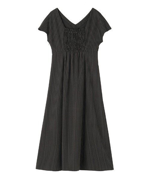 JENNE（ジェンヌ）の「ピンストライプ美シルエットワンピース（ワンピース・レディース・ネイビー/ブラック・LARGE/SMALL/MEDIUM）」の14枚目の写真