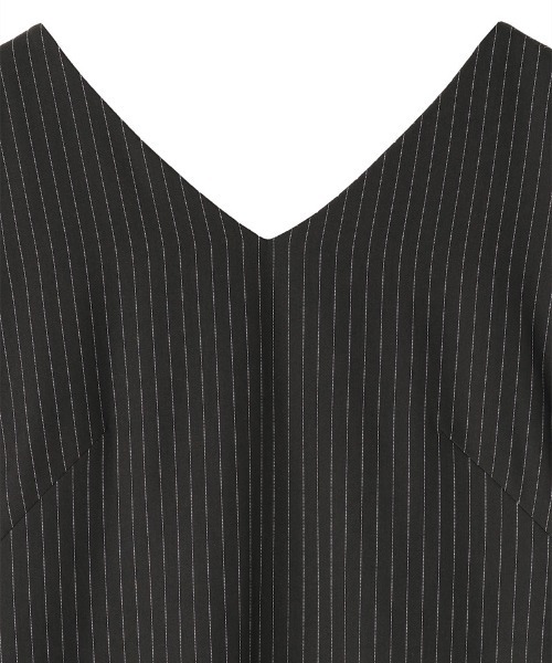 JENNE（ジェンヌ）の「ピンストライプ美シルエットワンピース（ワンピース・レディース・ネイビー/ブラック・LARGE/SMALL/MEDIUM）」の15枚目の写真