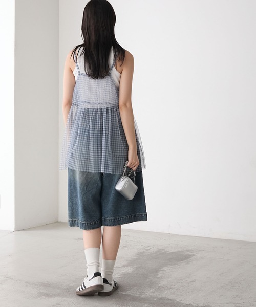 forksy.】アソート シアーチュールキャミ ミニワンピース forksy