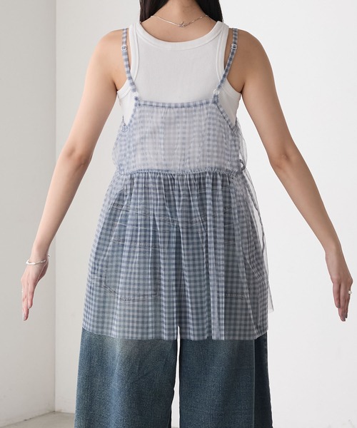 forksy.】アソート シアーチュールキャミ ミニワンピース forksy