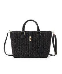 【夏SALE／しっかり収納／ショルダー付き】雑材バッグ