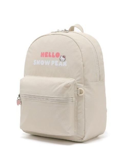 Snow Peak（スノーピーク）の「【日本未発売/WEB限定】Snow Peak(スノーピーク)/[Snowpeak X Hello Kitty] Mini backpack/ハローキティ 軽量 ミニ バックパック リュック（バックパック/リュック・レディース・クリーム/ブラック・FREE）」の4枚目の写真