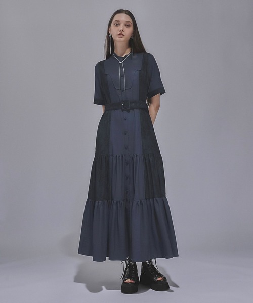 プロジェクトセカイ×ZOZOTOWNキリカエプリントツケエリワンピース　HARE HARE（ハレ）の「プロジェクトセカイ x ZOZOTOWN キリカエ