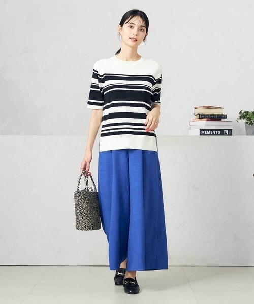 a.v.v(アーヴェヴェ)の「メタリックカゴバッグ(かごバッグ・レディース・アイボリー/ブラック/シルバー・38)」の12枚目の写真