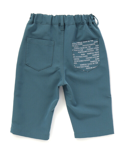 BeBe（ベベ）の「【WEB限定】ツイルストレッチポケットロゴプリントハーフパンツ(100~140cm)（その他パンツ・キッズ・グリーン/グレー・130cm/120cm/110cm/140cm/100cm）」の9枚目の写真