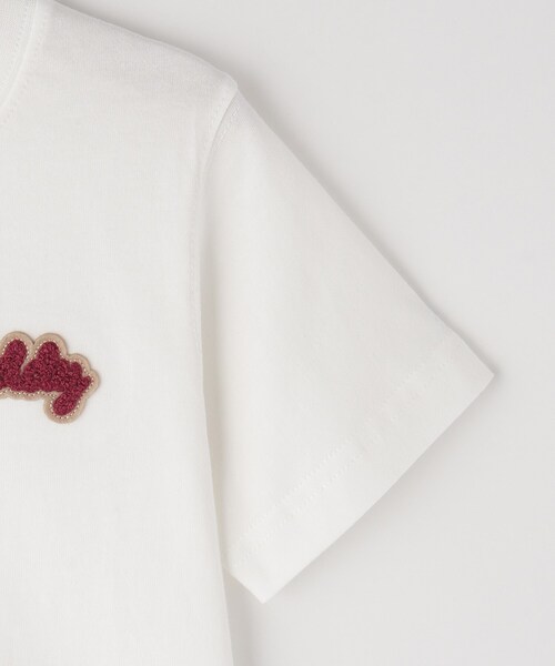 Dessin(デッサン)の「【リンクコーデ】ベアポイントTシャツ(Tシャツ/カットソー・キッズ・ホワイト/ネイビー・14/11/10/12/13)」の6枚目の写真