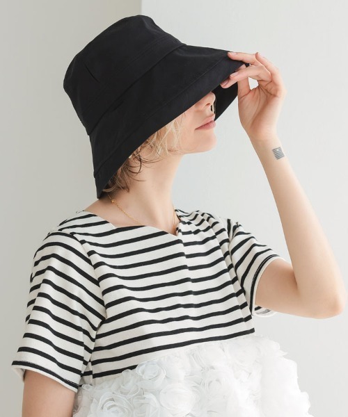 DONOBAN(ドノバン)の「UV遮熱ハット(ハット・レディース・ブラック/ライトベージュ・ONE)」の5枚目の写真
