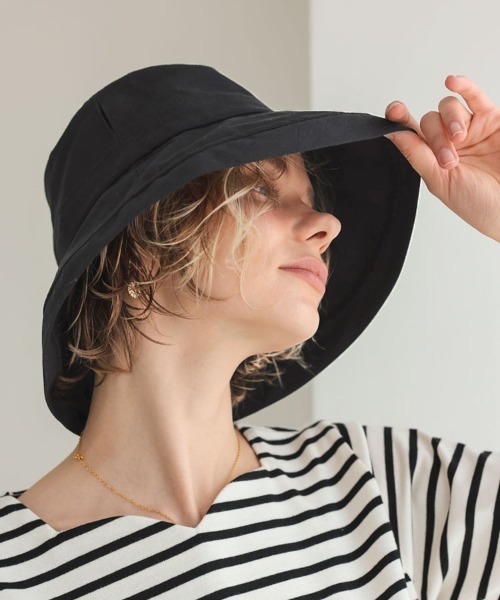 DONOBAN(ドノバン)の「UV遮熱ハット(ハット・レディース・ブラック/ライトベージュ・ONE)」の6枚目の写真