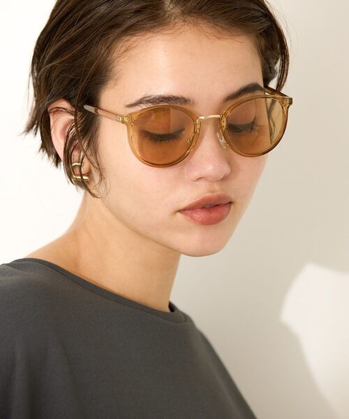 AMERICAN HOLIC（アメリカンホリック）の「ブリッジメタルグラス（調光・偏光レンズ）（サングラス・レディース・ベージュ/ブラック・FREE）」の9枚目の写真