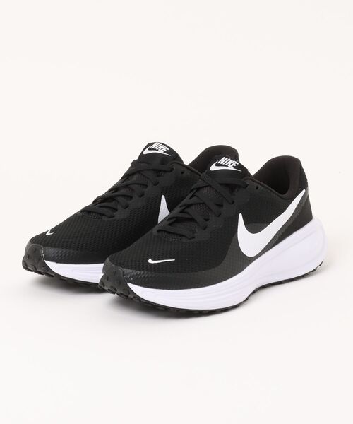 NIKE(ナイキ)の「NIKE ナイキ REVOLUTION 8 レボリューション 8 MHJ9198 003BLK/WHT(スニーカー・メンズ・ブラック・27.0cm/26.5cm/26.0cm/25.5cm/25.0cm/24.5cm/30.0cm/29.0cm/28.5cm/28.0cm/27.5cm)」の1枚目の写真