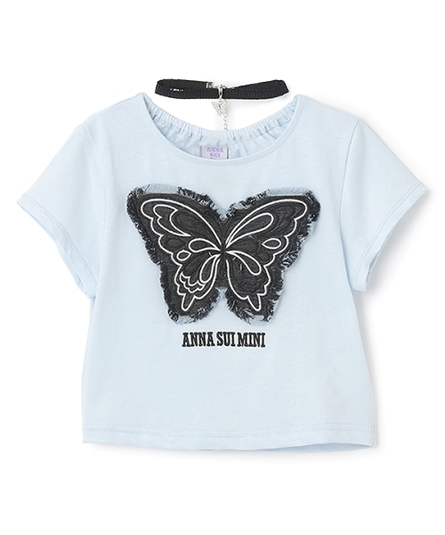 セール】チョーカーつき蝶Tシャツ（Tシャツ/カットソー）｜ANNA
