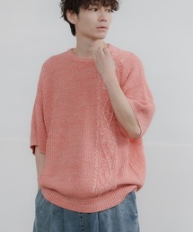 improves（インプローブス）の「コットン ケーブル切替 ビッグニット（ニット/セーター）」