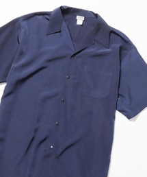 オーバーサイズ シャツ 半袖」に該当するブルー・ネイビー/青色