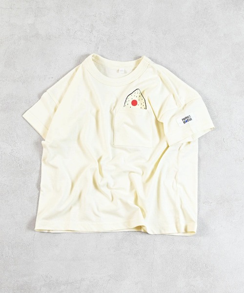 MARKEY'S(マーキーズ)の「ポケットひょっこりTシャツ(Tシャツ/カットソー・キッズ・ブラック/ブルー/オフホワイト/ライトグリーン・L/M/S/XS/LL)」の2枚目の写真