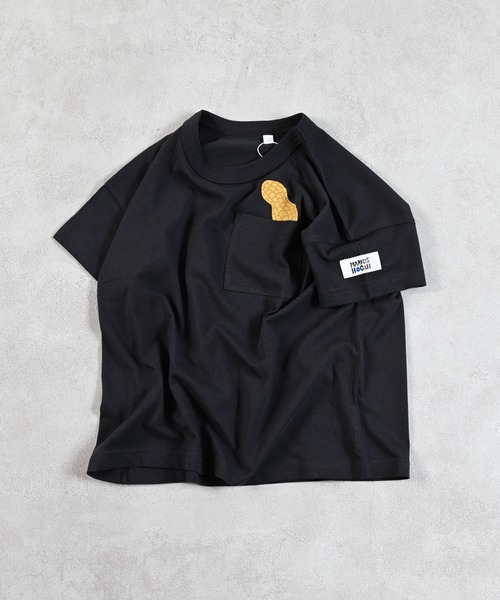 MARKEY'S(マーキーズ)の「ポケットひょっこりTシャツ(Tシャツ/カットソー・キッズ・ブラック/ブルー/オフホワイト/ライトグリーン・L/M/S/XS/LL)」の1枚目の写真