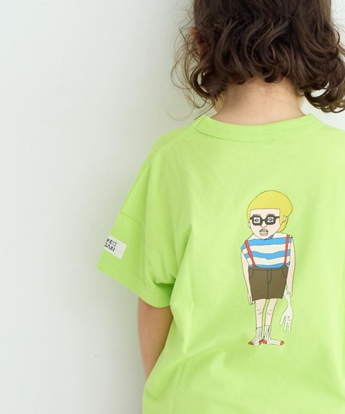 MARKEY'S(マーキーズ)の「ポケットひょっこりTシャツ(Tシャツ/カットソー・キッズ・ブラック/ブルー/オフホワイト/ライトグリーン・L/M/S/XS/LL)」の8枚目の写真