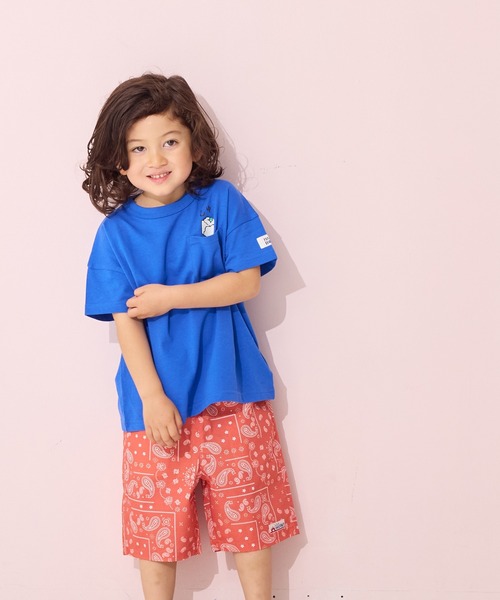 MARKEY'S(マーキーズ)の「ポケットひょっこりTシャツ(Tシャツ/カットソー・キッズ・ブラック/ブルー/オフホワイト/ライトグリーン・L/M/S/XS/LL)」の19枚目の写真