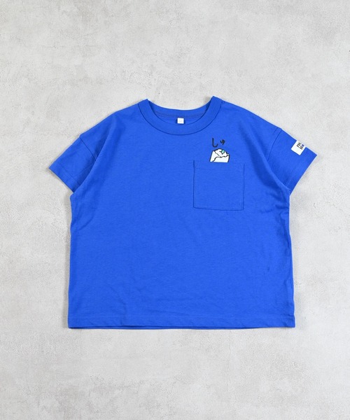 MARKEY'S(マーキーズ)の「ポケットひょっこりTシャツ(Tシャツ/カットソー・キッズ・ブラック/ブルー/オフホワイト/ライトグリーン・L/M/S/XS/LL)」の14枚目の写真