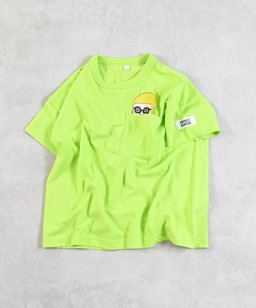 MARKEY'S(マーキーズ)の「ポケットひょっこりTシャツ(Tシャツ/カットソー・キッズ・ブラック/ブルー/オフホワイト/ライトグリーン・L/M/S/XS/LL)」の10枚目の写真